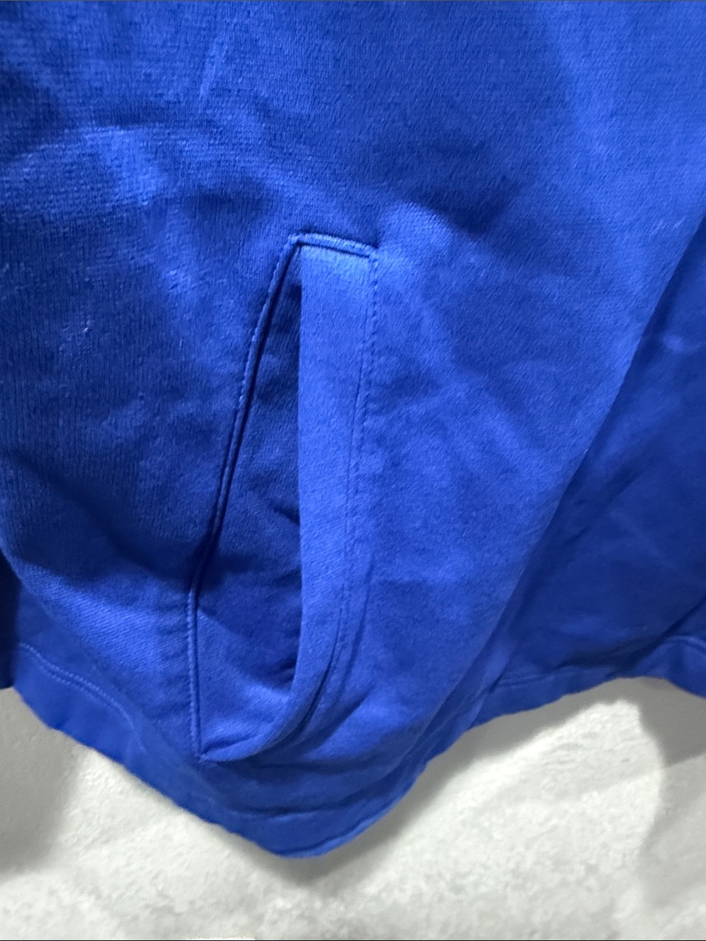 Nike Blue Pullover with Orange NEW YORK Knicks - Picture 3 of 4